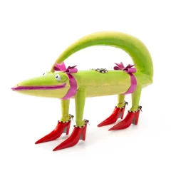 Patience Brewster Gloria Alligator Watering Can|MacKenzie-Childs Sale