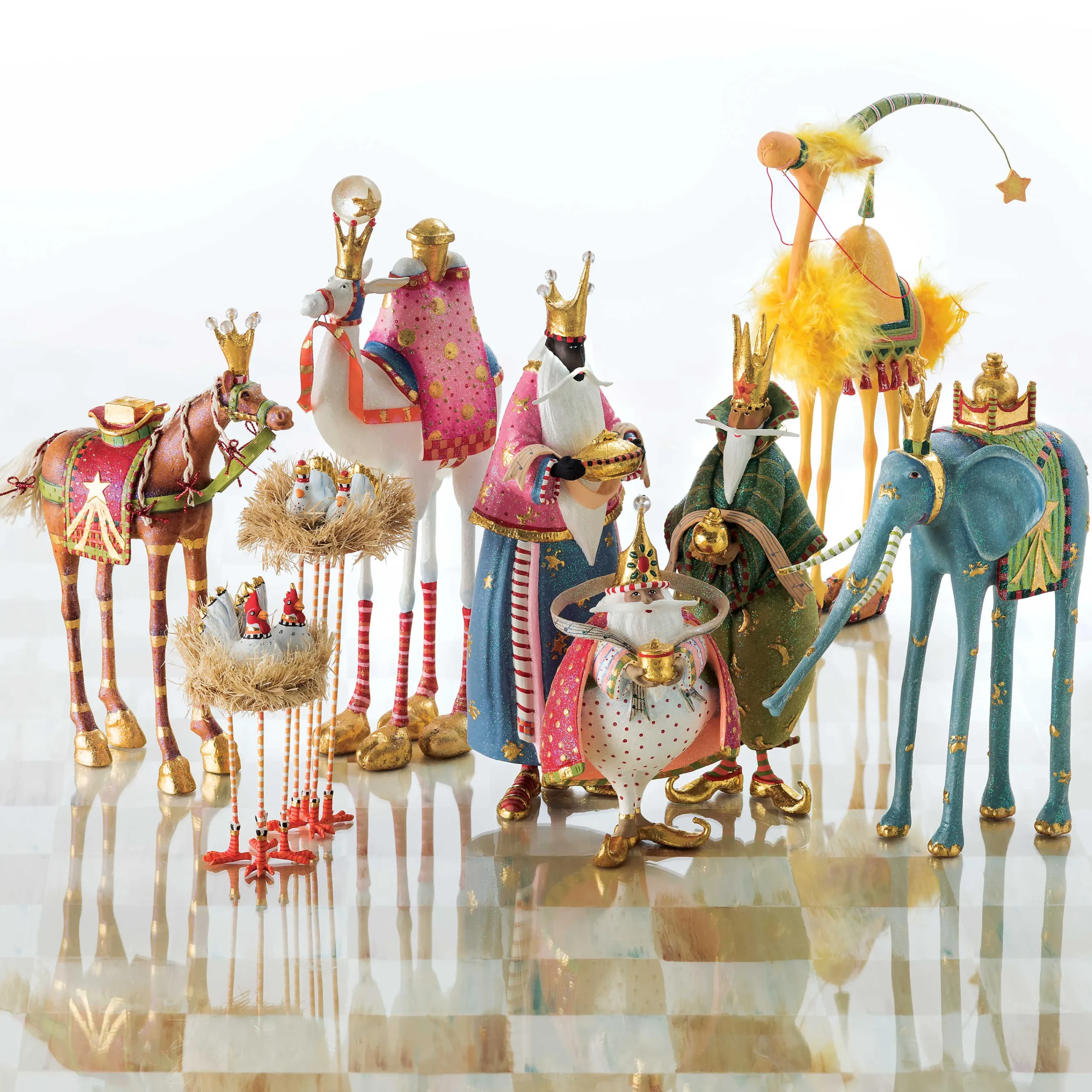 Patience Brewster Nativity Chicken & Dove Figures|MacKenzie-Childs Outlet