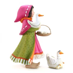 Patience Brewster Nativity Girl With Duck Figures|MacKenzie-Childs Hot