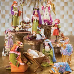 Patience Brewster Nativity Shepherdess With Dog Figures|MacKenzie-Childs Best