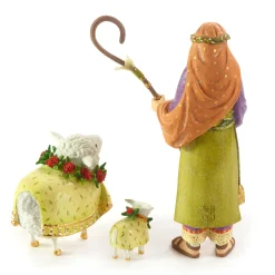 Patience Brewster Nativity Shepherd & Sheep Figures|MacKenzie-Childs Best