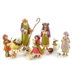 Patience Brewster Nativity Little Drummer Boy And Dog Figures|MacKenzie-Childs Hot