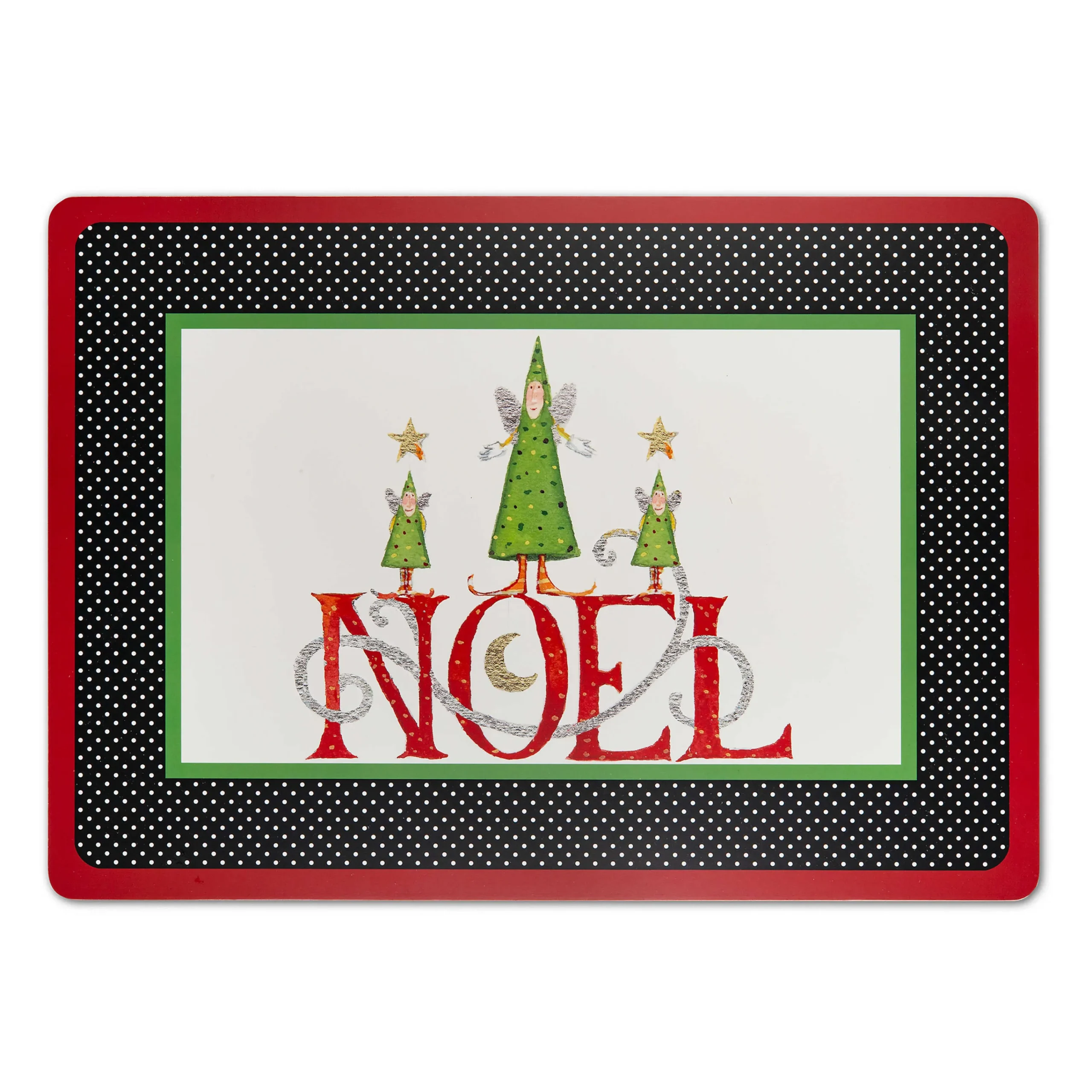 Patience Brewster Season'S Greetings! Cork Back Placemats - Set Of 4|MacKenzie-Childs Discount
