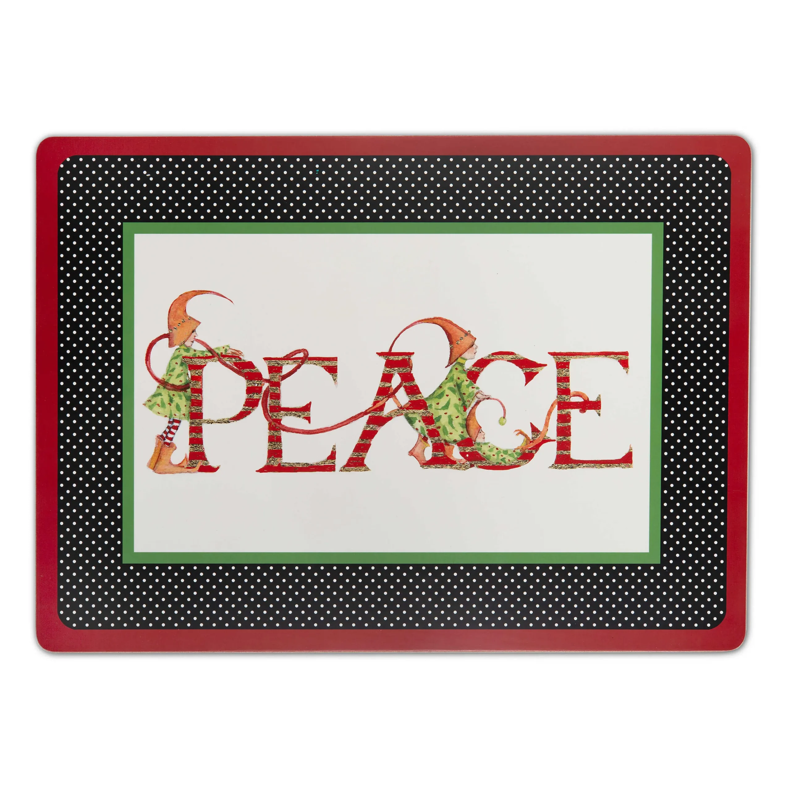 Patience Brewster Season'S Greetings! Cork Back Placemats - Set Of 4|MacKenzie-Childs Discount