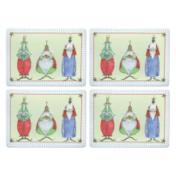 Patience Brewster Three Kings Cork Back Placemats - Set Of 4|MacKenzie-Childs Hot