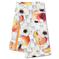 Peaches & Anemones Dish Towel|MacKenzie-Childs Outlet