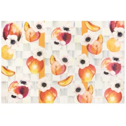 Peaches & Anemones Floor Mat - 2' X 3'|MacKenzie-Childs New
