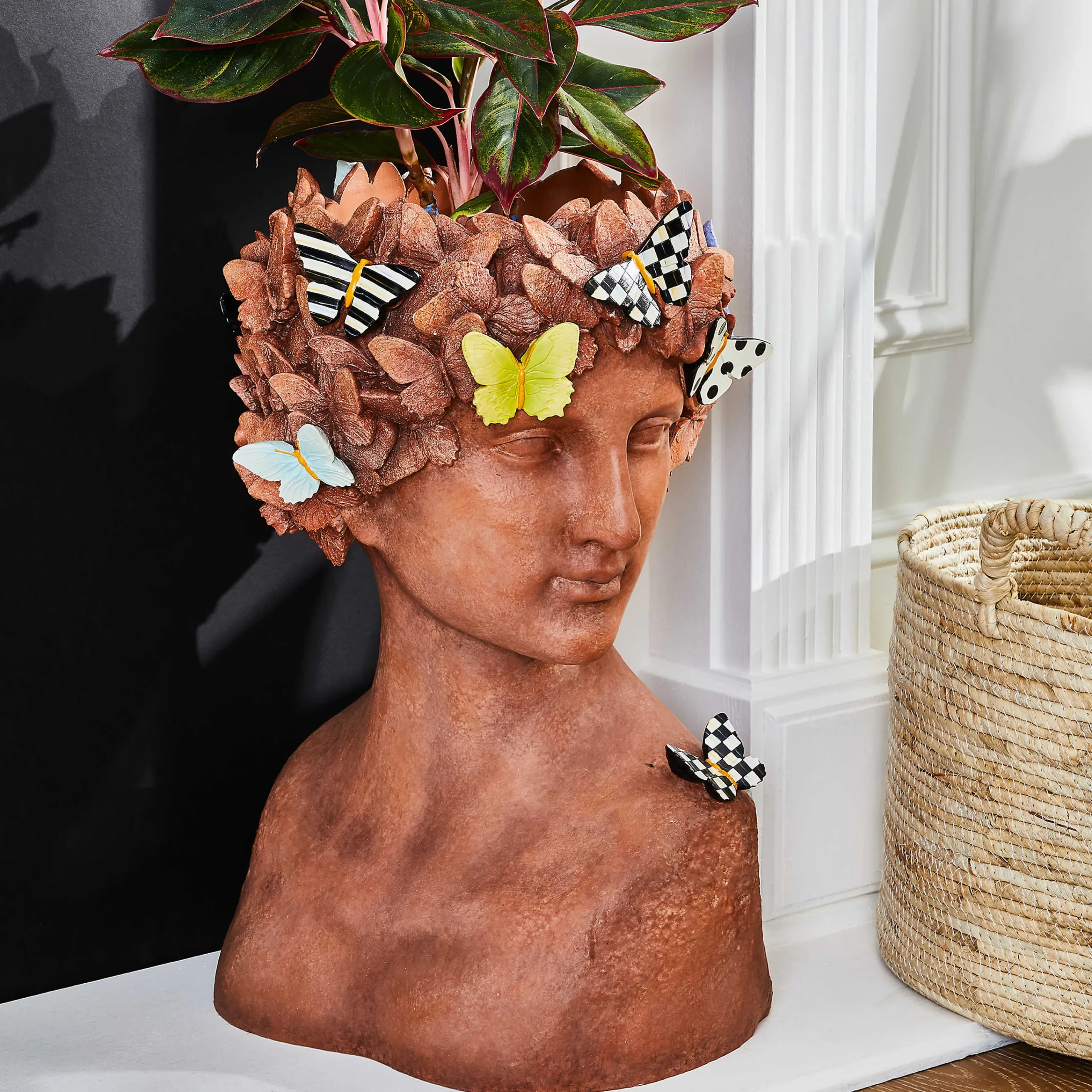 Persephone Bust Planter - Large|MacKenzie-Childs Discount