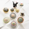Petit Four Round Knob - Courtly Check|MacKenzie-Childs Discount