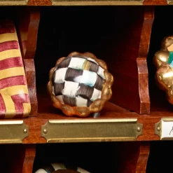 Petit Four Round Knob - Courtly Check|MacKenzie-Childs Discount
