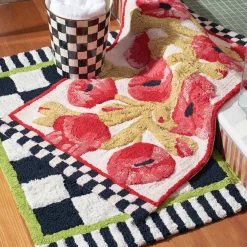 Poppy Bath Rug|MacKenzie-Childs Online