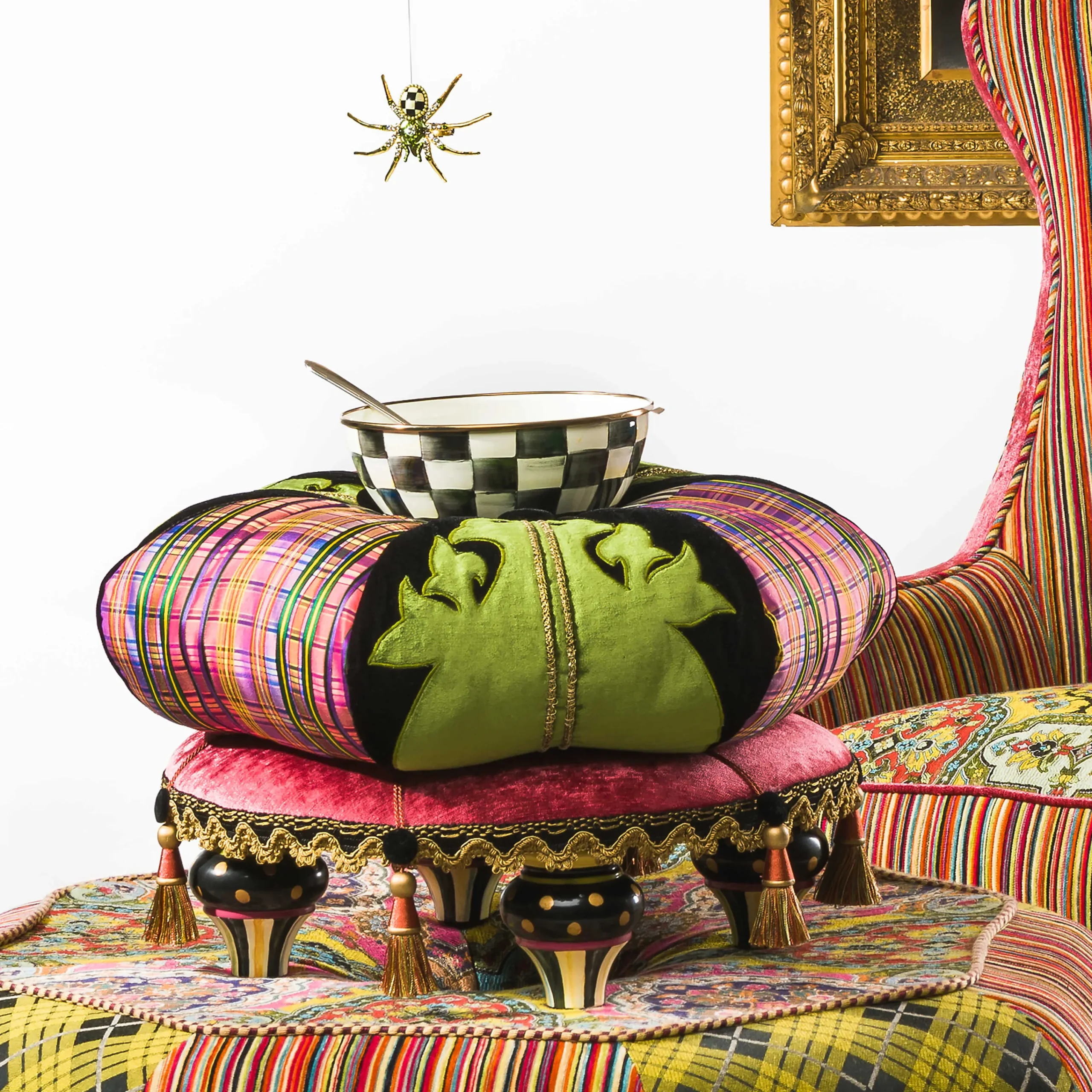 Portobello Road Footstool|MacKenzie-Childs Best