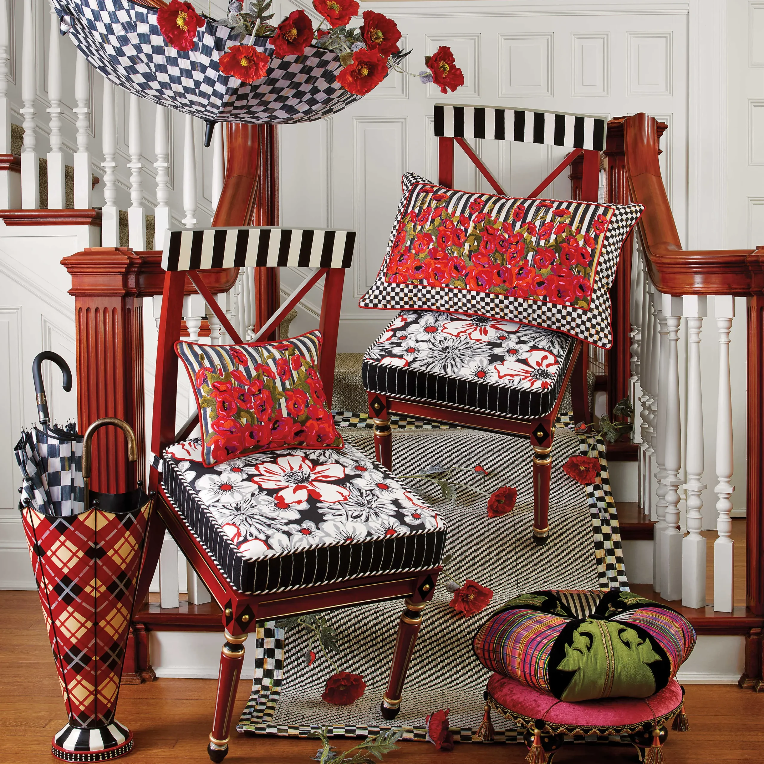 Portobello Road Footstool|MacKenzie-Childs Best