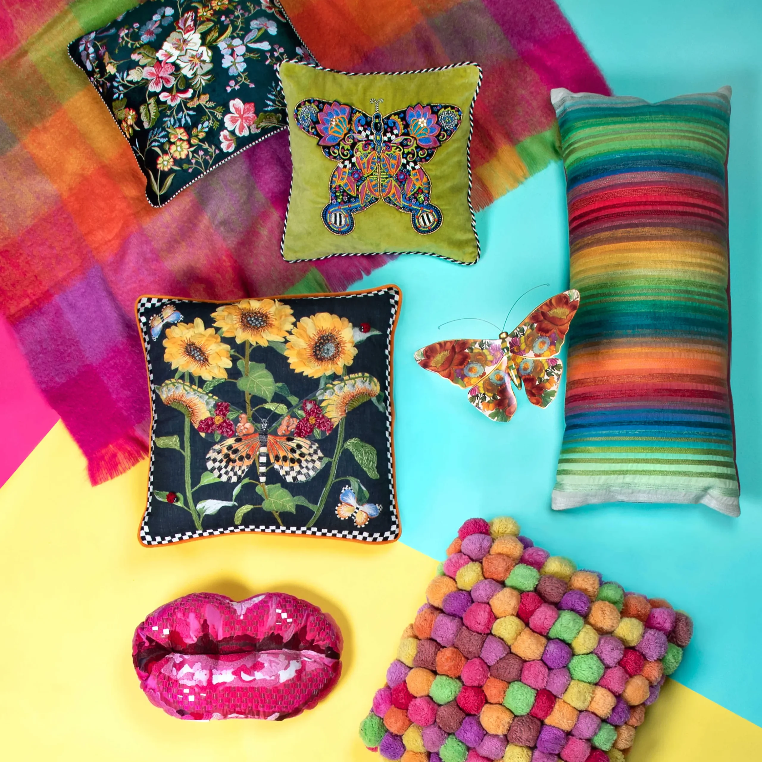 Pucker Up Pillow|MacKenzie-Childs Sale