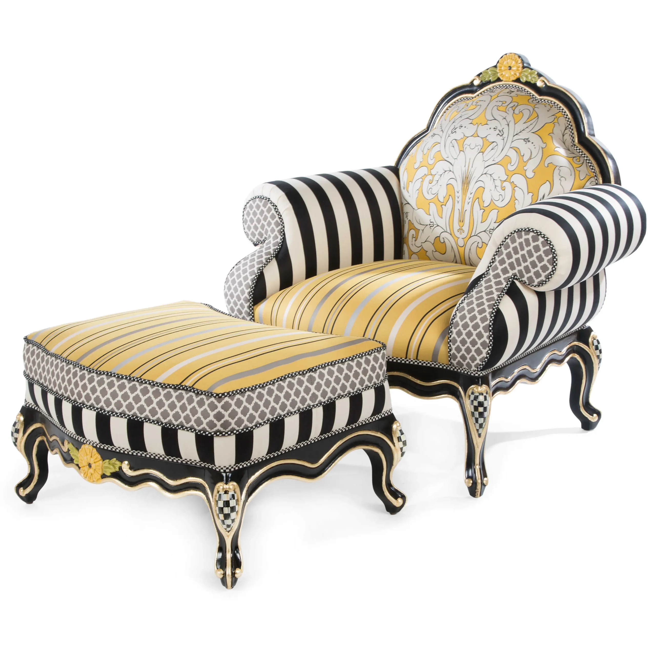 Queen Bee Ottoman|MacKenzie-Childs Online