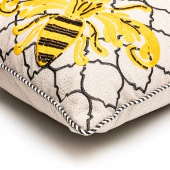 Queen Bee Outdoor Lumbar Pillow|MacKenzie-Childs Clearance