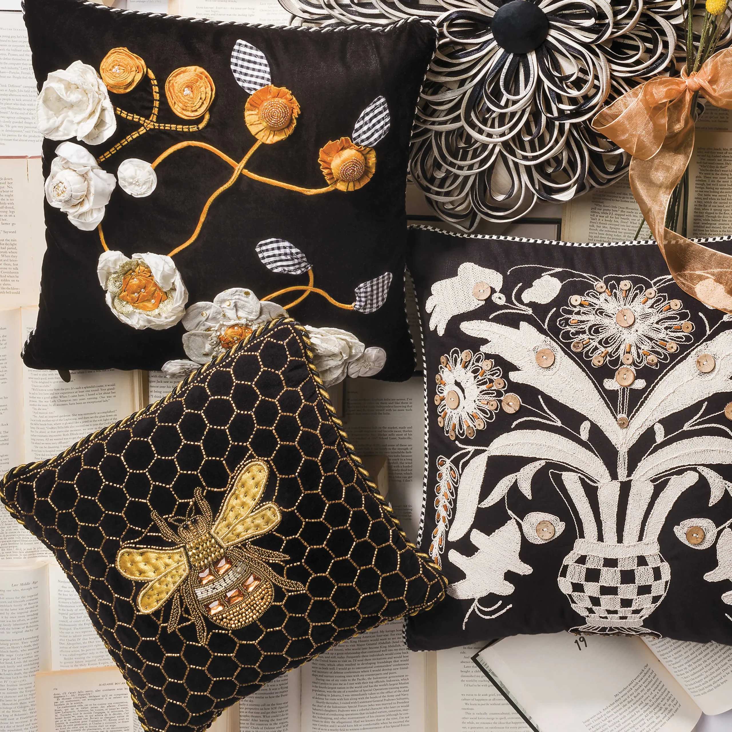 Queen Bee Pillow|MacKenzie-Childs Hot