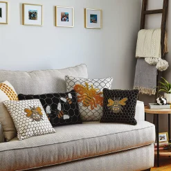 Queen Bee Pillow - Ivory|MacKenzie-Childs