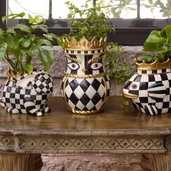 Rabbit Queen Garden Pot|MacKenzie-Childs Sale