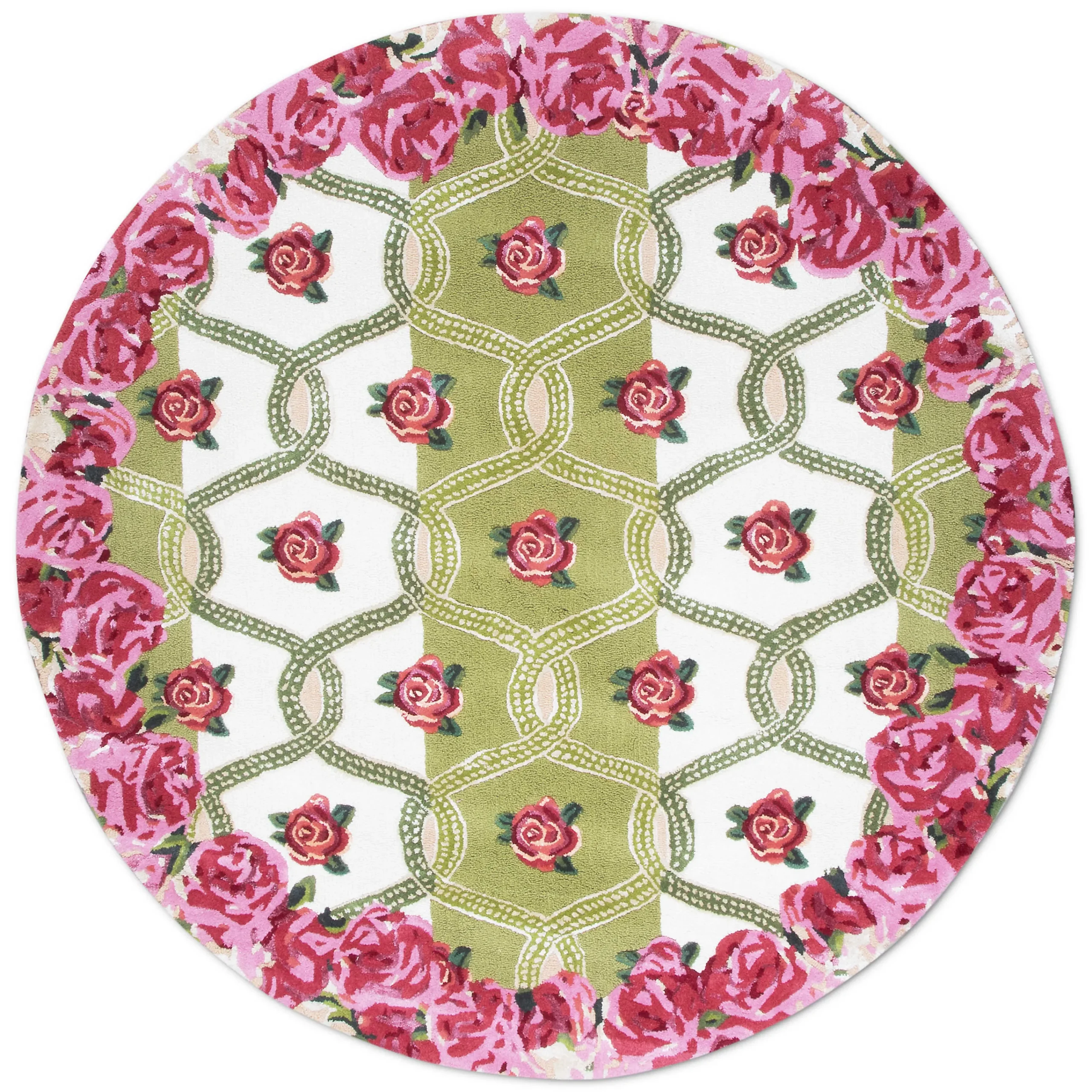 Really Rosy Rug - 6' Round|MacKenzie-Childs Discount