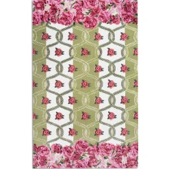 Really Rosy Rug - 5' X 8'|MacKenzie-Childs Online