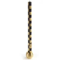 Ribbed Sphere Candle Holders - Gold - Set Of 4|MacKenzie-Childs New