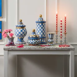 Royal Check Column Canister|MacKenzie-Childs Online