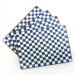 Royal Check Cork Back Placemats - Set Of 4|MacKenzie-Childs Best