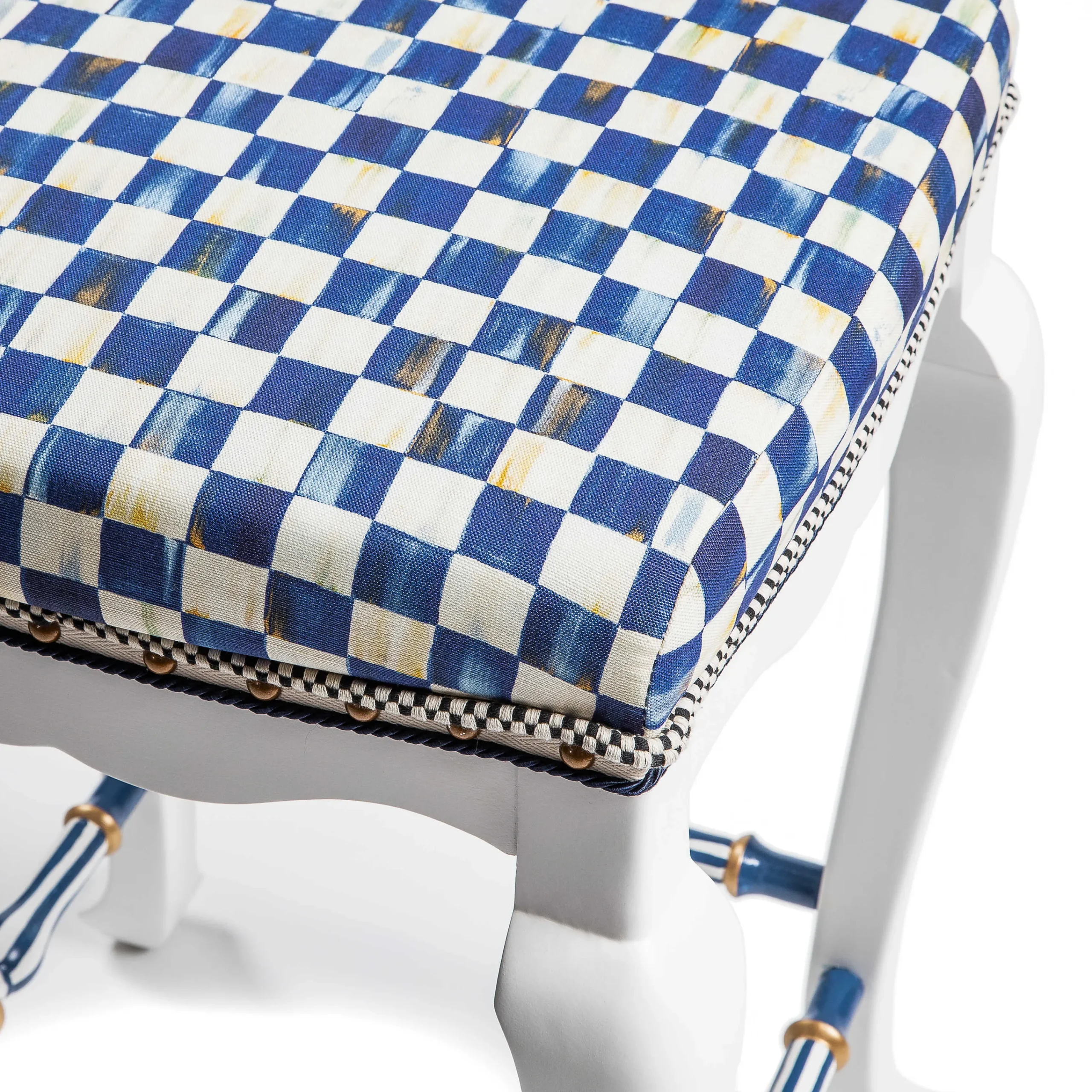 Royal Check Counter Stool|MacKenzie-Childs