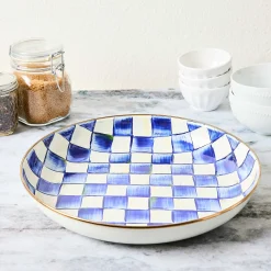 Royal Check Enamel Abundant Bowl|MacKenzie-Childs Best