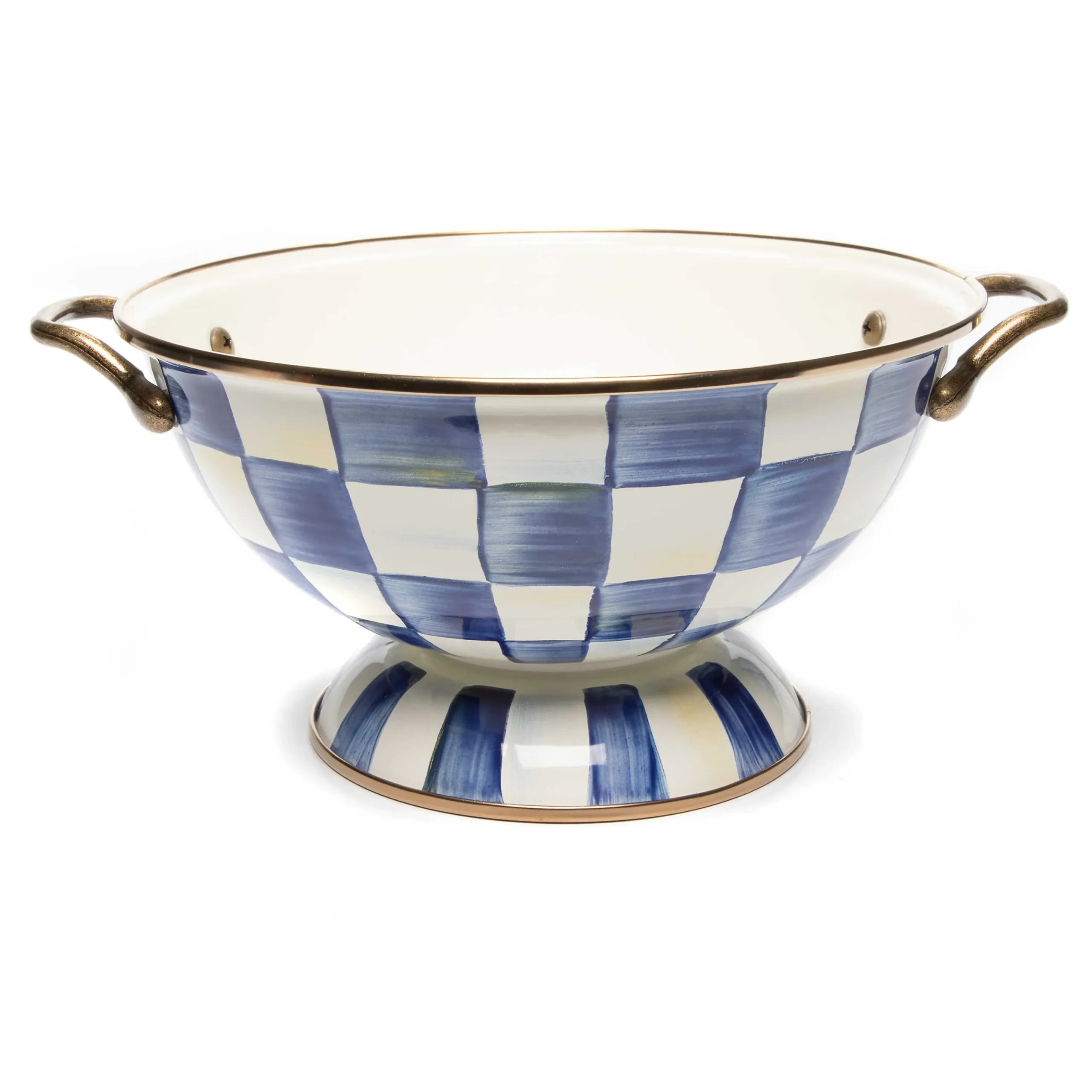 Royal Check Enamel Almost Everything Bowl|MacKenzie-Childs