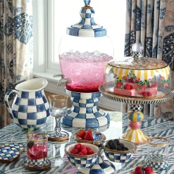Royal Check Enamel Beverage Hostess|MacKenzie-Childs