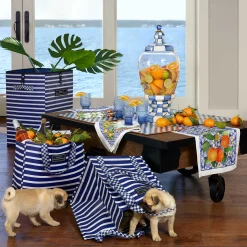 Royal Check Enamel Beverage Hostess|MacKenzie-Childs