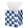 Royal Check Enamel Boutique Tissue Box Cover|MacKenzie-Childs Hot
