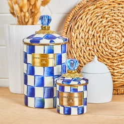 Royal Check Enamel Canister - Mini|MacKenzie-Childs Hot