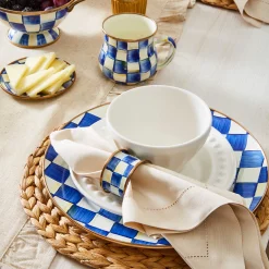 Royal Check Enamel Charger/Plate|MacKenzie-Childs Best