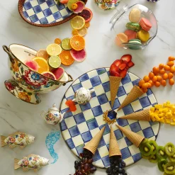 Royal Check Enamel Cheese Course|MacKenzie-Childs Best