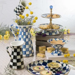 Royal Check Enamel Compote - Small|MacKenzie-Childs Best