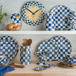 Royal Check Enamel Curiosity Pot|MacKenzie-Childs New