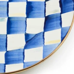 Royal Check Enamel Dinner Plate|MacKenzie-Childs Best