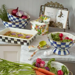 Royal Check Enamel Everyday Bowl - Extra Large|MacKenzie-Childs