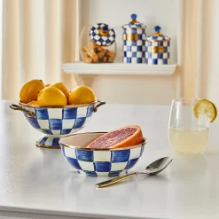 Royal Check Enamel Everyday Bowl|MacKenzie-Childs Best