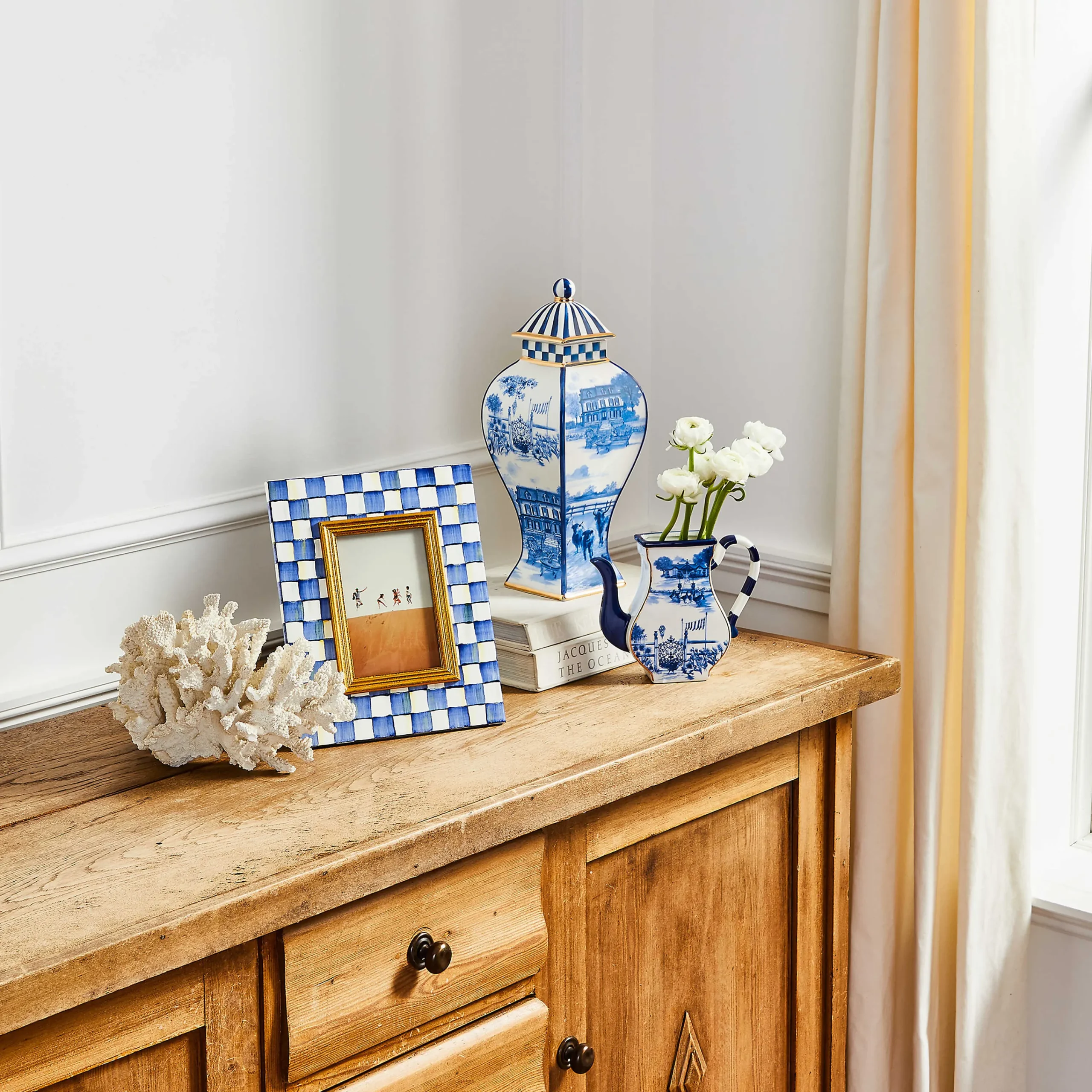 Royal Check Enamel Frame - 4" X 6"|MacKenzie-Childs New