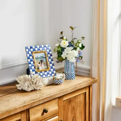 Royal Check Enamel Frame - 5" X 7"|MacKenzie-Childs Online