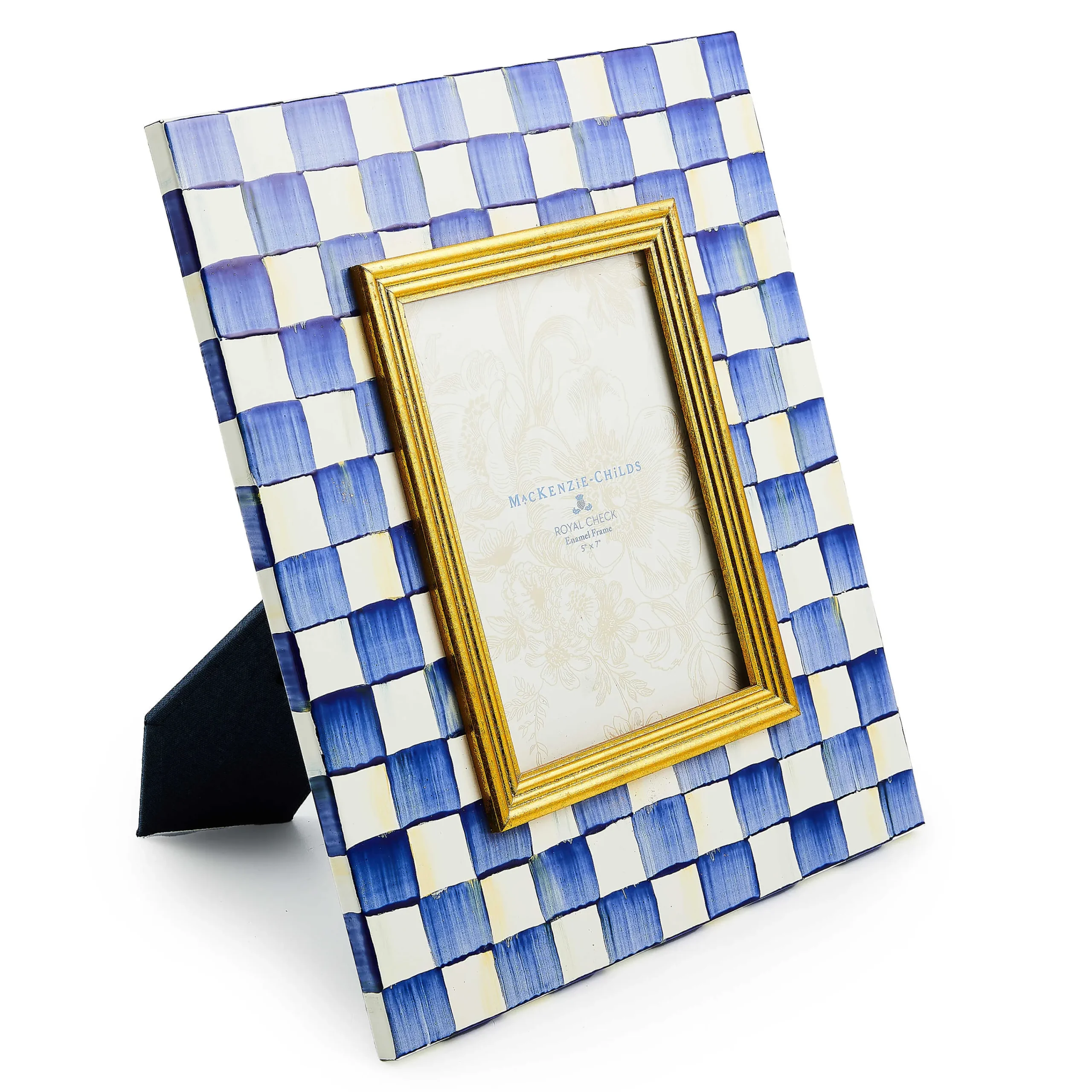 Royal Check Enamel Frame - 5" X 7"|MacKenzie-Childs Online