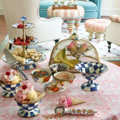 Royal Check Enamel Ice Cream Dish|MacKenzie-Childs Sale