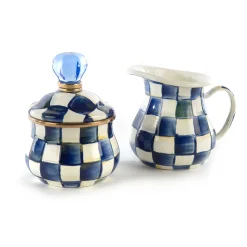Royal Check Enamel Lidded Sugar Bowl|MacKenzie-Childs