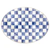 Royal Check Enamel Oval Platter - Medium|MacKenzie-Childs Sale