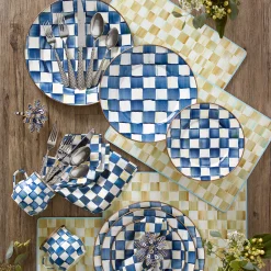 Royal Check Enamel Salad/Dessert Plate|MacKenzie-Childs Hot