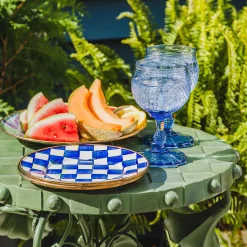 Royal Check Enamel Salad/Dessert Plate|MacKenzie-Childs Hot